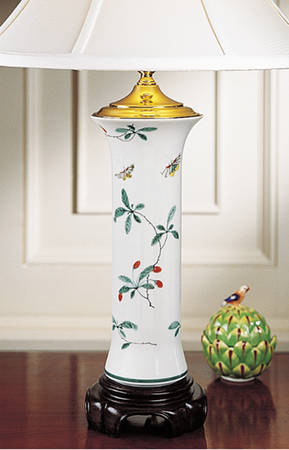 Famille Verte (Green Background) Lamp & Shade