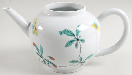 Famille Verte (Green Background) Teapot No Lid