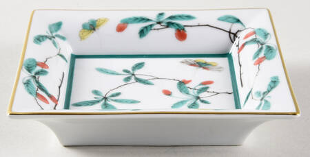 Famille Verte (Green Background) 4" Square Tray
