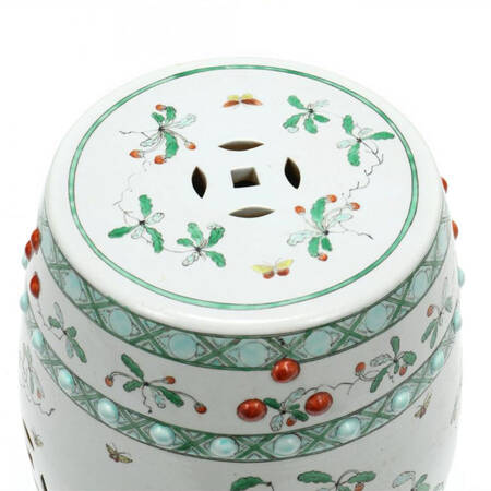 Famille Verte (Green Background) 18" Garden Seat