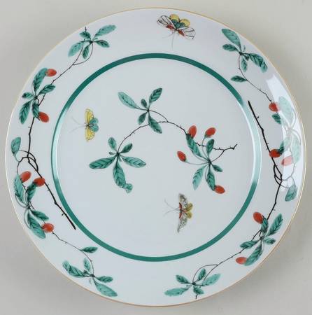 Famille Verte (Green Background) Large Dinner Plate