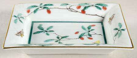 Famille Verte (Green Background) Rectangular Tray