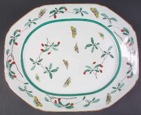 Famille Verte (Green Background) Underplate for Tureen