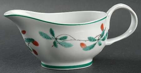 Famille Verte (Green Background) Gravy Boat