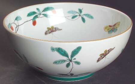 Famille Verte (Green Background) 7" Round Vegetable Bowl