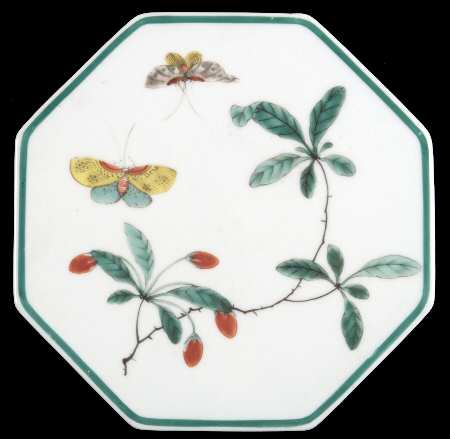 Famille Verte (Green Background) Tea Tile