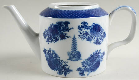 Fitzhugh Blue Teapot No Lid