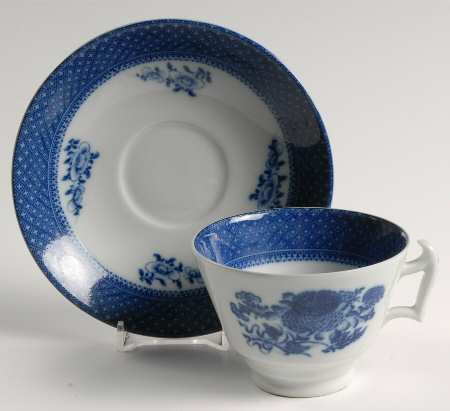 Fitzhugh Blue Footed Cup & Saucer Set
