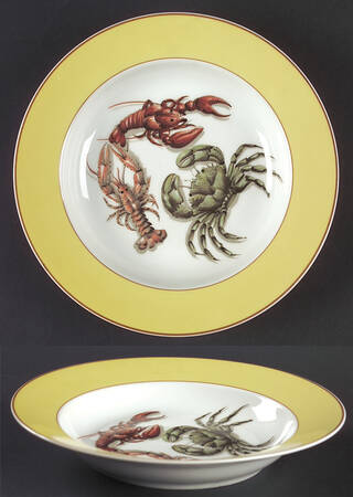 Fruits of The Sea Rim Soup Bowl
