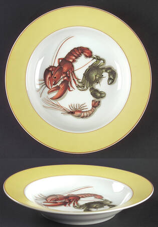 Fruits of The Sea Rim Soup Bowl