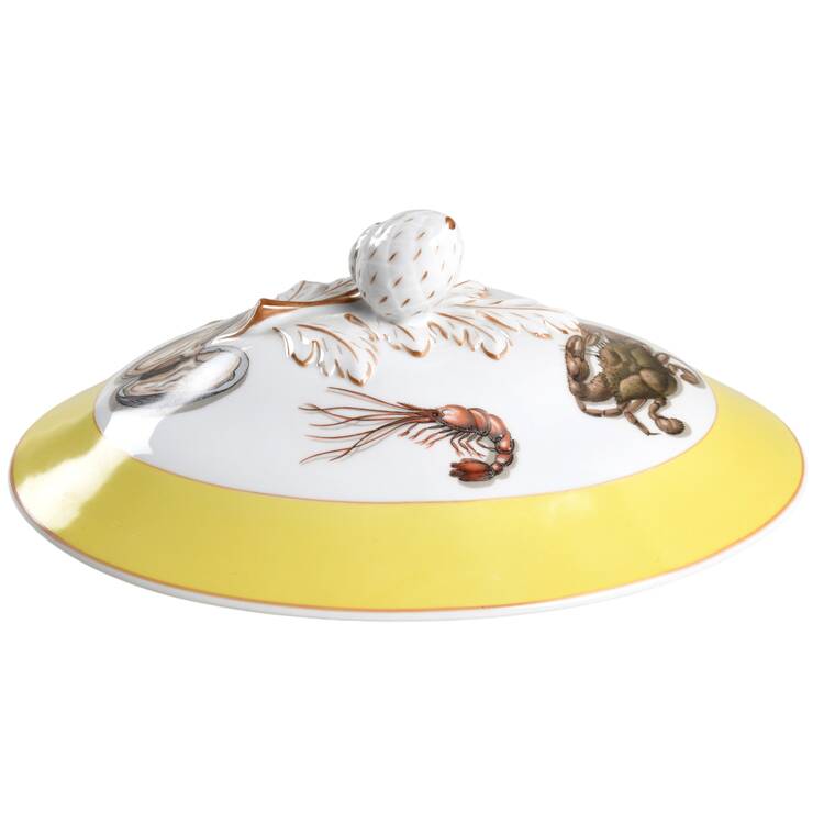 Fruits of The Sea Lid for Tureen