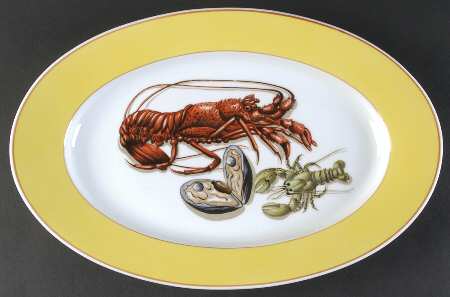 Fruits of The Sea 15" Oval Serving Platter