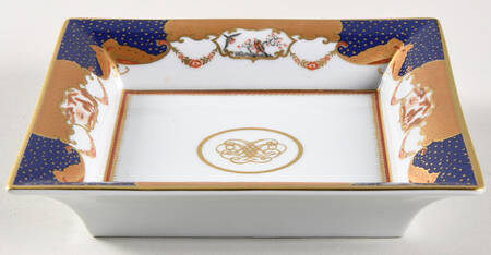 Golden Butterfly Square Tray