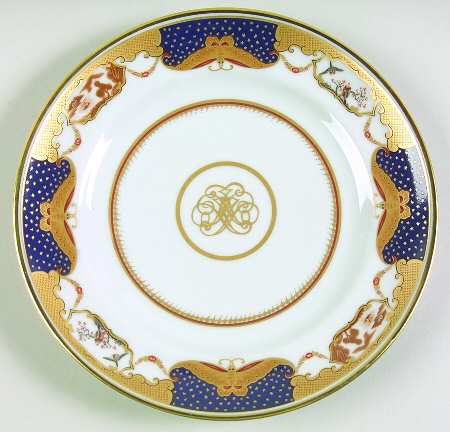 Golden Butterfly Bread & Butter Plate