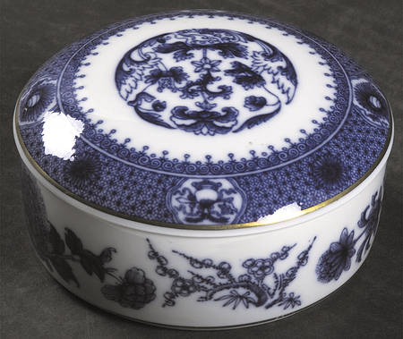 Imperial Blue 4" Round Box & Lid