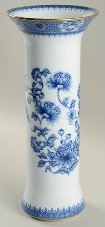 Imperial Blue 11'' Trumpet Vase