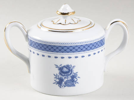 Indigo Sugar Bowl & Lid