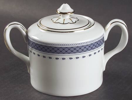 Indigo Sugar Bowl & Lid
