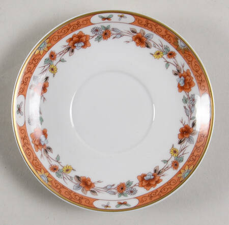 Magnolia & Birds Saucer for Demitasse Cup