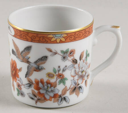 Magnolia & Birds Flat Demitasse Cup