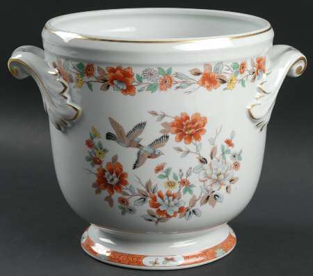 Magnolia & Birds Large Cachepot