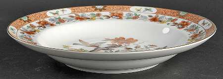 Magnolia & Birds Large Rim Soup Bowl