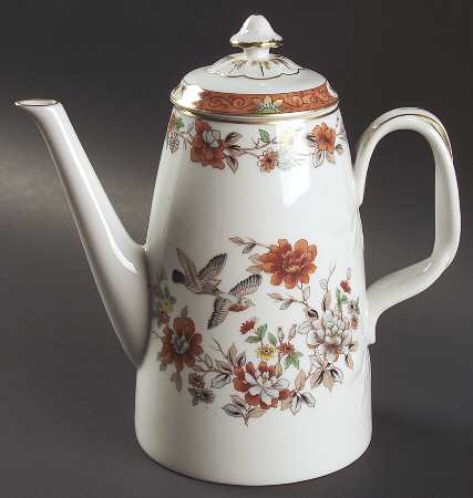 Magnolia & Birds Coffee Pot & Lid
