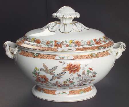 Magnolia & Birds Tureen &  Lid