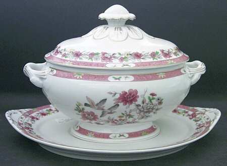 Magnolia & Birds Tureen & Lid w/Underplate