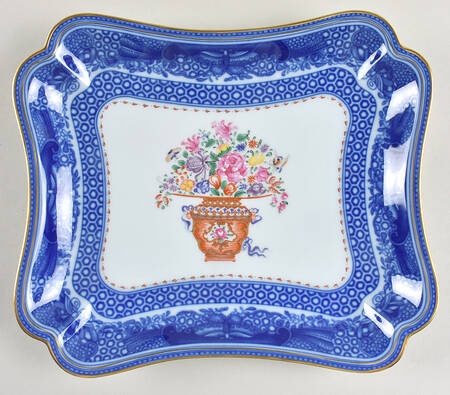 Mandarin Bouquet Rectangular Cookie Plate