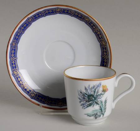 Merian Flat Demitasse Cup & Saucer Set