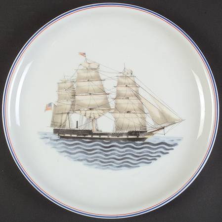 Our Maritime Heritage-American Ship Dinner Plate