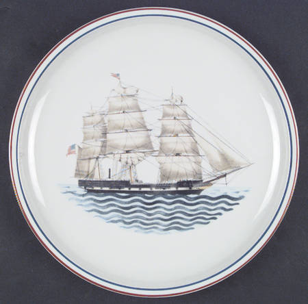 Our Maritime Heritage-American Ship Dinner Plate