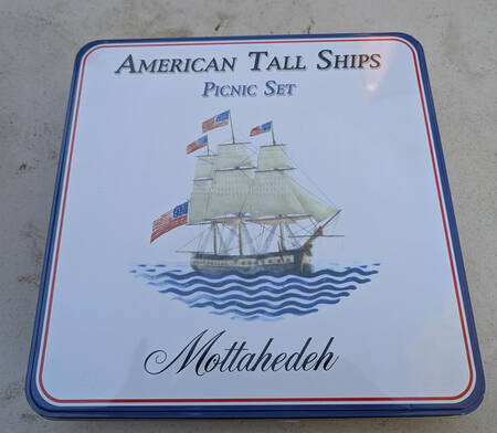 Our Maritime Heritage-American Ship Square Metal Dinner Plate
