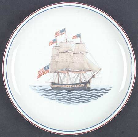 Our Maritime Heritage-American Ship Dinner Plate