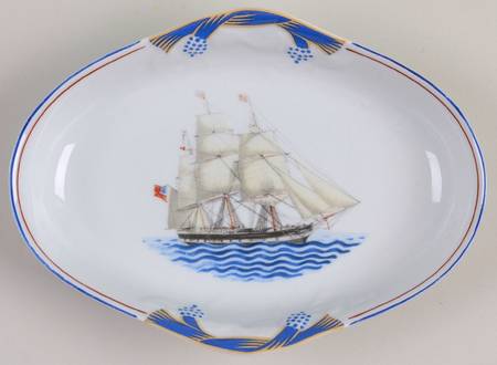 Our Maritime Heritage-American Ship 6" Oval Tray