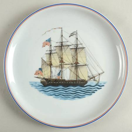 Our Maritime Heritage-American Ship Dinner Plate