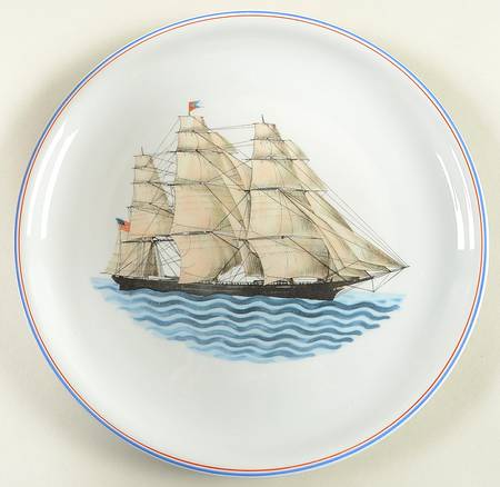 Our Maritime Heritage-American Ship Dinner Plate