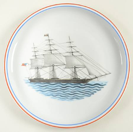 Our Maritime Heritage-American Ship Dinner Plate