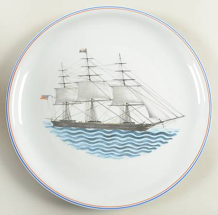 Our Maritime Heritage-American Ship Dinner Plate