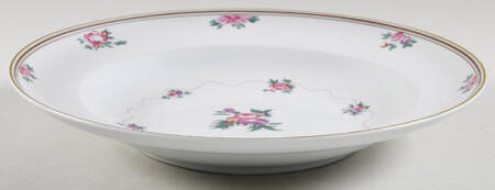 Peking Rose Large Rim Soup Bowl