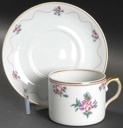 Peking Rose Flat Cup & Saucer Set