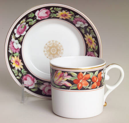 Regency Rose Flat Cup & Saucer Set