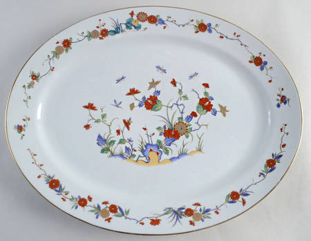 Rock Garden (Pale Blue) 16" Oval Serving Platter