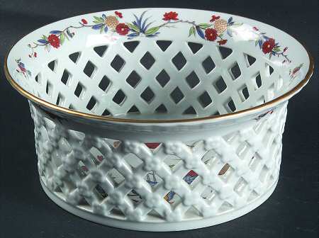 Rock Garden (Pale Blue) 6'' Pierced Round Bowl