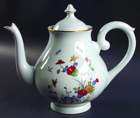 Rock Garden (Pale Blue) Coffee Pot & Lid