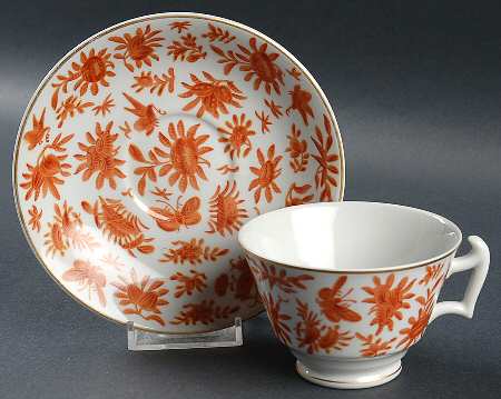 Sacred Butterfly (No Gold Accents) Footed Cup & Saucer Set