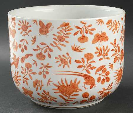 Sacred Butterfly (No Gold Accents) Cachepot/Planter