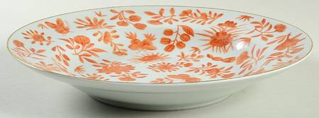 Sacred Butterfly (No Gold Accents) Large Rim Soup Bowl