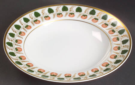Strawberry Vine Rim Soup Bowl